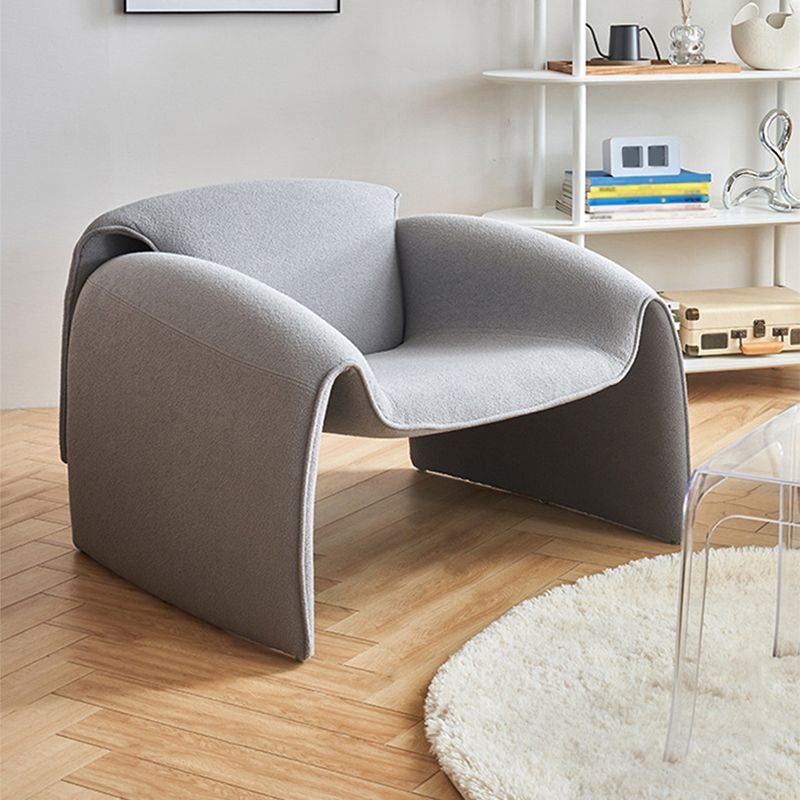 28.35" Wide Scandinavian Style Single Sofa Chair Velvet Arm Chair