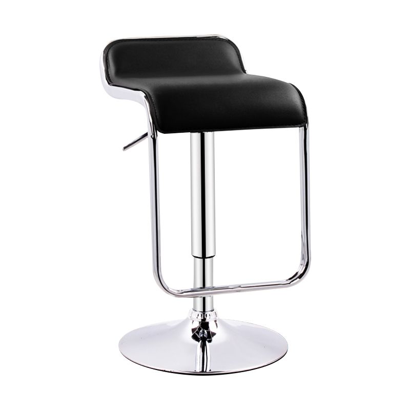 Modern Adjustable Backrest Counter Stool Steel Study Bar Stool with Cushion and Pedal
