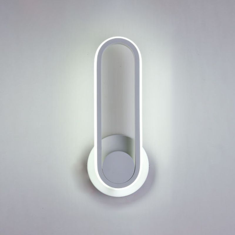Rotatable Wall Lamp Modern LED Wall Mount Lamp with Plastic Shade for Bedroom