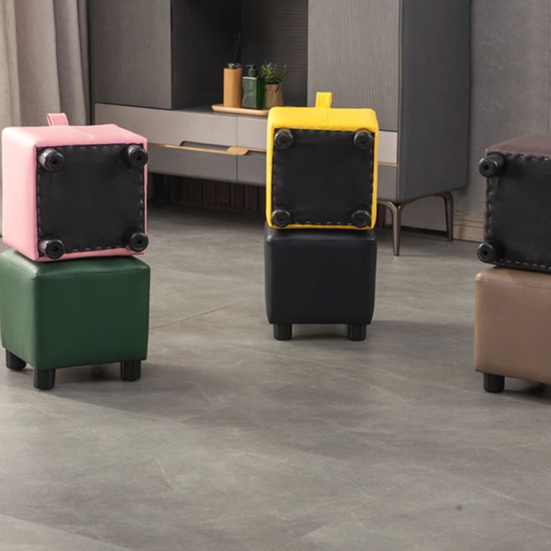 Faux Leather Standard Square Water Resistant Indoor Standard