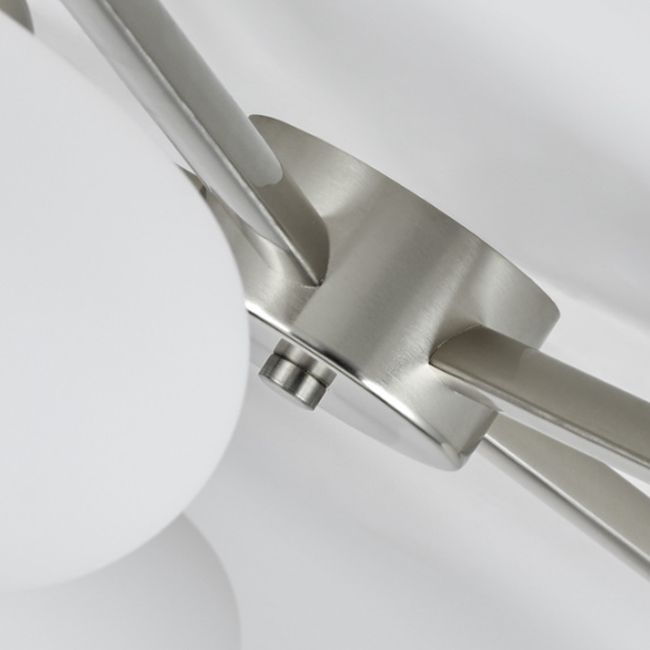 Modern Style Ceiling Lamp Glass Shade Flush Mount Light Fixture