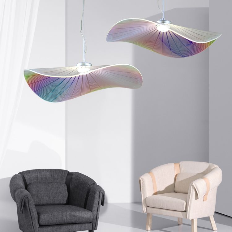 Acrylique Pendentif suspendu contemporain Pendant à 1 lumière pour salle à manger