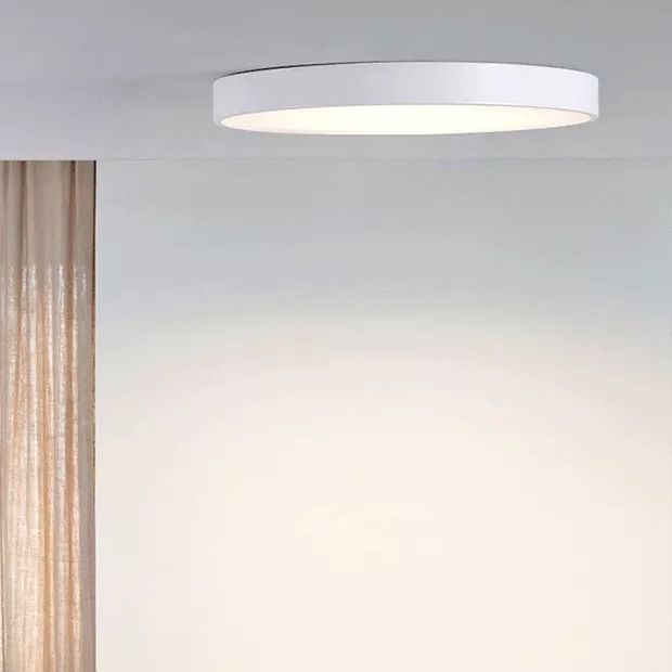 Lampada da soffitto a LED di forma rotonda stile moderno amaretto 1 luce da incasso con paralume in acrilico