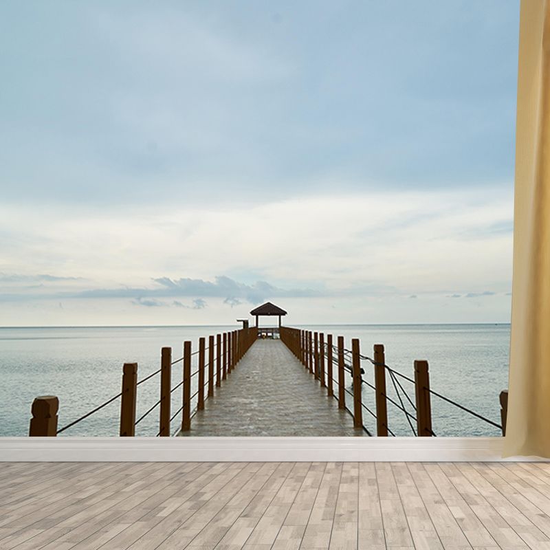 Building Scene Space Extension Mural Industrial Mildew Resistant Decorative Wall Covering