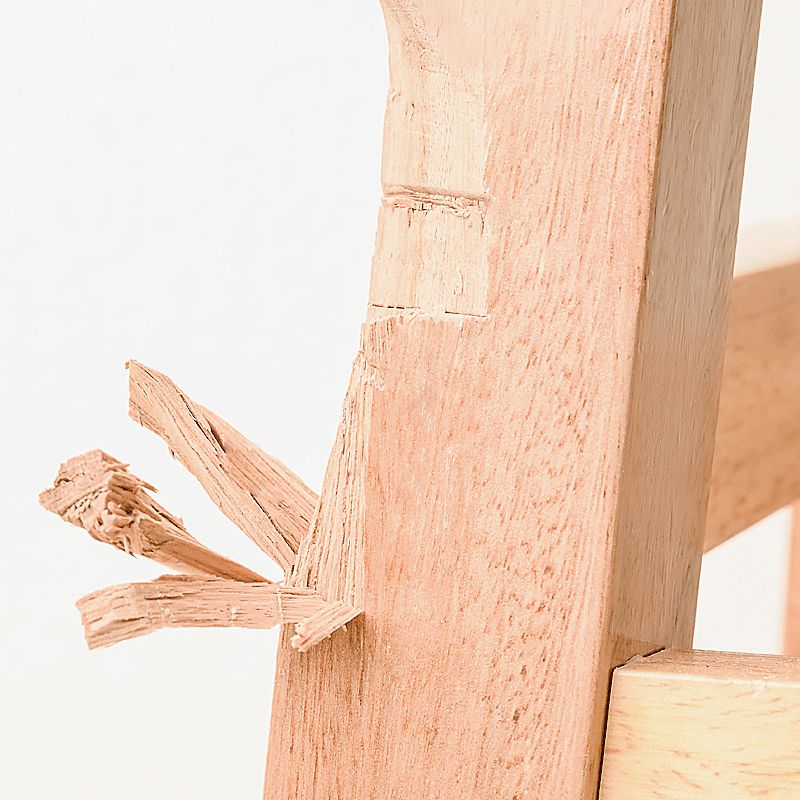 Modern Style Solid Wood Bar Stool with Footrest Living Room Lounge Bar Stool