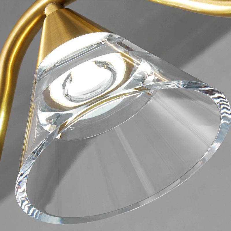 Cone et îlot Ball Light Minimaliste en verre treillis de verre