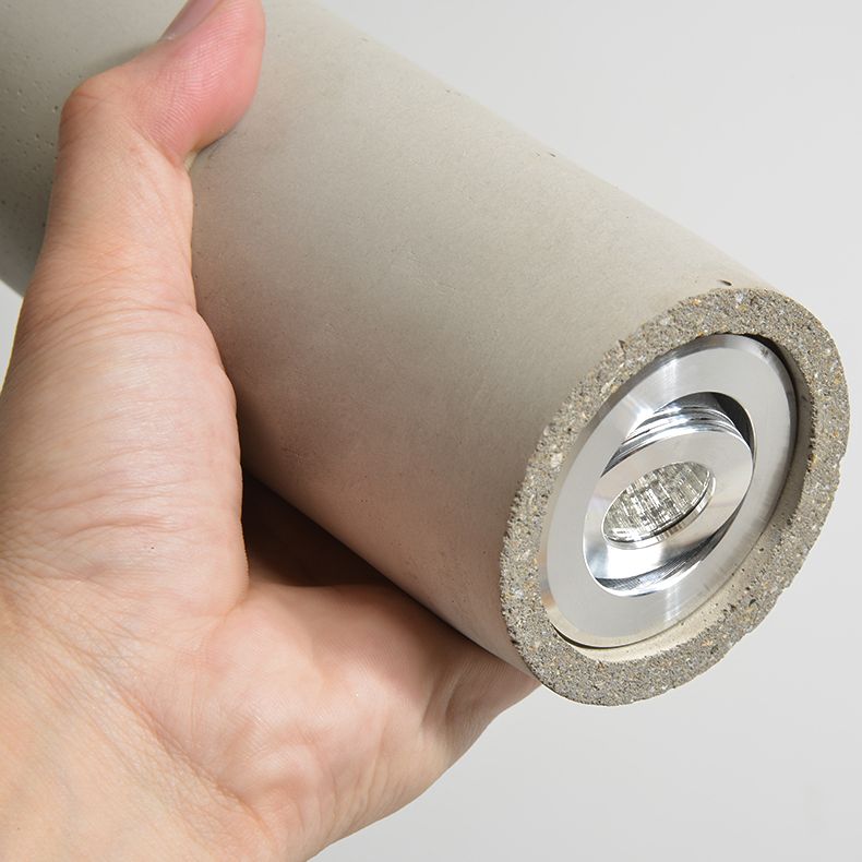 Nordische moderne zylindrische Form Pendelleuchte Beton kleines Suspension Licht für Wohnzimmer