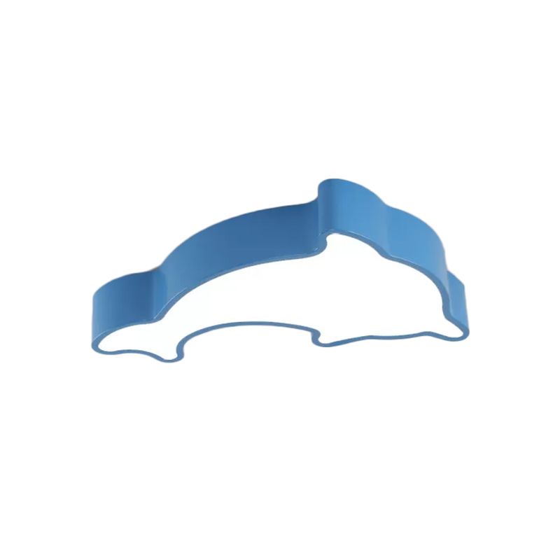 Weiß/Rot/Gelb Delphin Beleuchtung Kinder LED Acryl Flush Mount Deckenleuchte Licht für Schlafzimmer