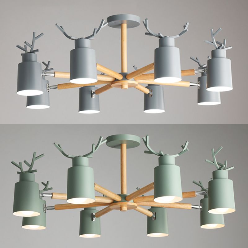 Geweihform Kronleuchter Lichter moderne Metallleuchterbeleuchtung