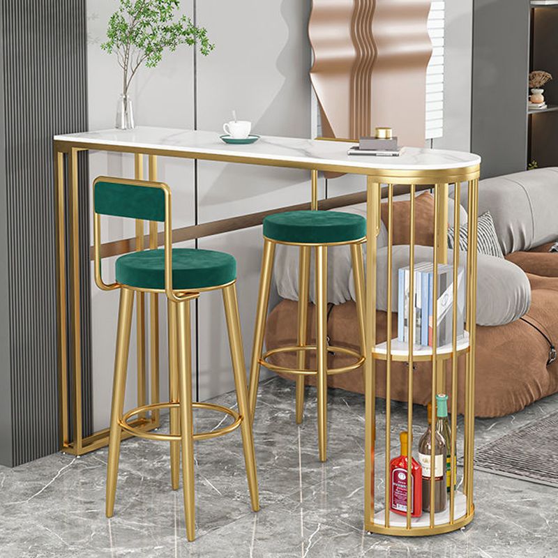 Luxurious Irregular Shape Bar Table Set 1/2/3 Pieces Sintered Stone Counter Table Set