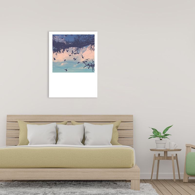 Hedendaagse Sky Scene Wall Decor Canvas Lichte kleur Natuurlijk landschap Art Print, meerdere maten