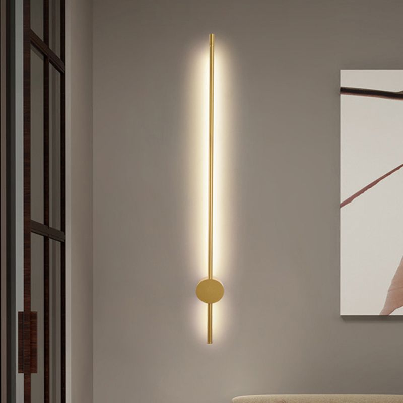 Forma de forma lineal Luz de pared de metal Modern Simple Style 2 luces de montaje de pared Luz de luz de luz