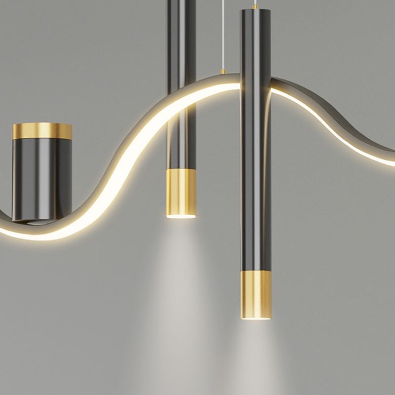 Nordic Linear Island Light Metal 39,5 "PENDANT ISLO