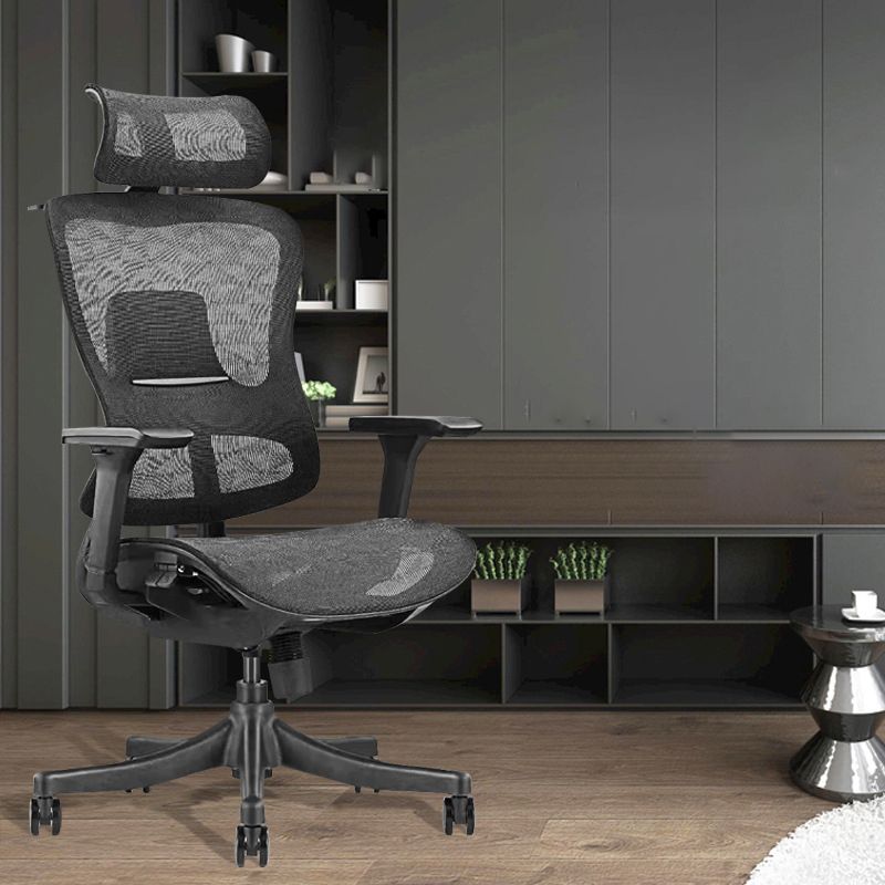 Contemporary Mesh Task Chair with Wheels Ergonomic Swivel Computer Desk Chair