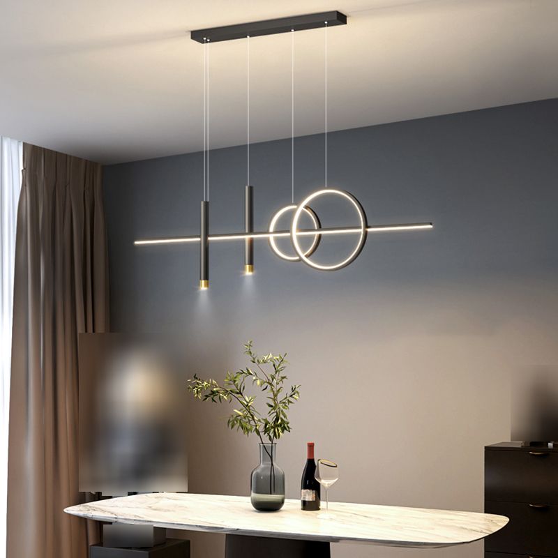 Lámparas de lámparas de geometría de geometría moderna de lámparas LED LED de 5 cabezas