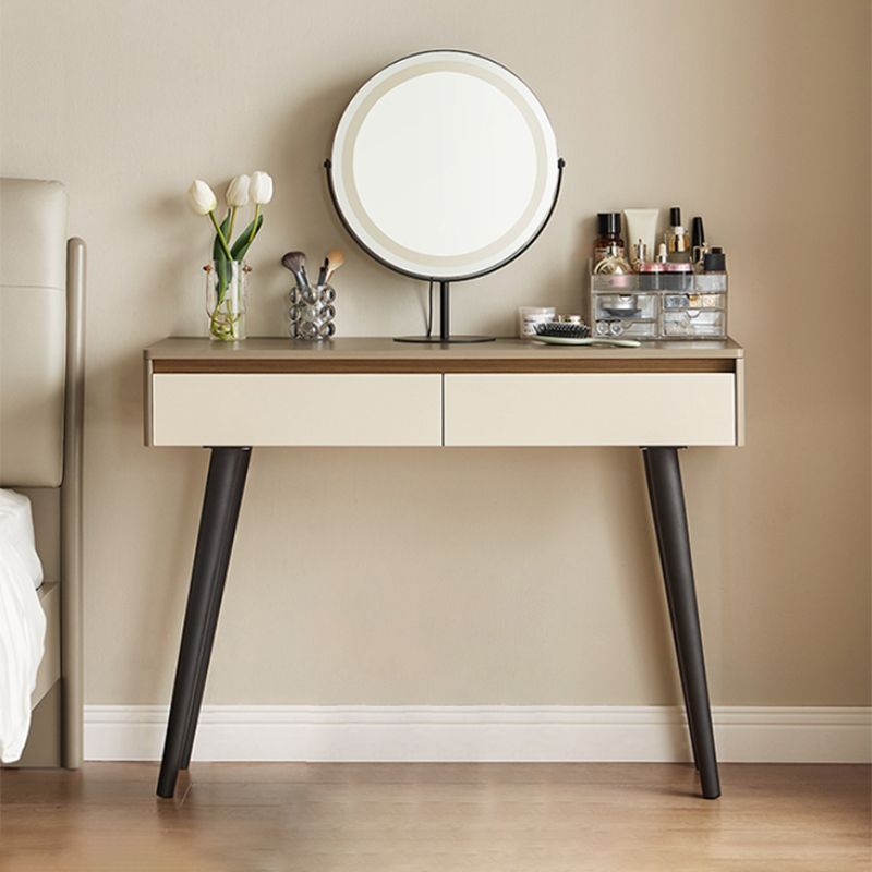 Contemporary With Drawer Wood Lighted Mirror Bedroom Dressing Table