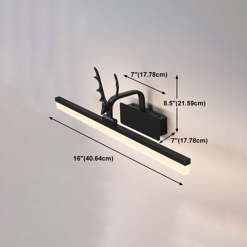 LED Vanity Light Fixtures Modernist Mirror Front Lighting with Acrylic Shade