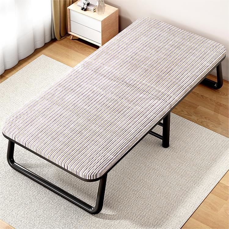 Contemporary Metal Frame Standard Bed, Foldable Bed for Bedroom