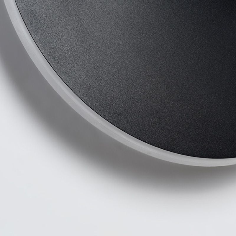 Lámpara montado en la pared redonda simplicidad posmoderna lámpara de montaje de pared acrílica para sala de estar