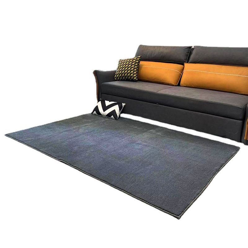 Pink Casual Rug Polyester Solid Color Rug Stain Resistant Rug for Living Room