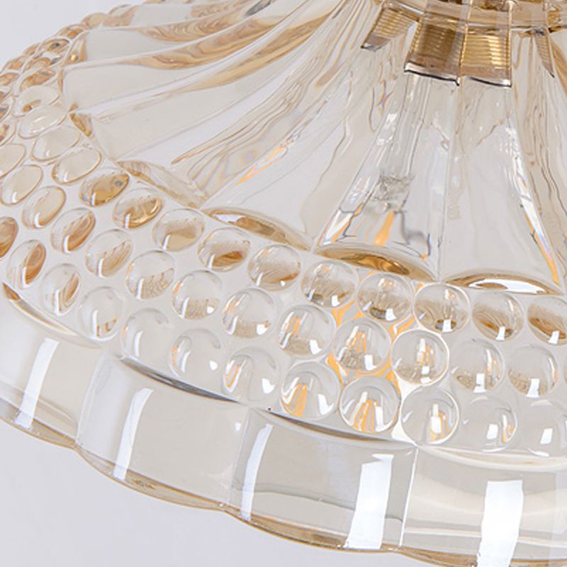 Living Room Metal Wall Sconce Modern 1 Head Glass Wall Mounted Light Fixture