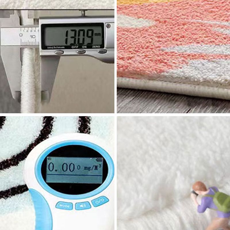 Classical European Rug Medallion Print Carpet Polyester Stain Resistant Rug for Home Decor