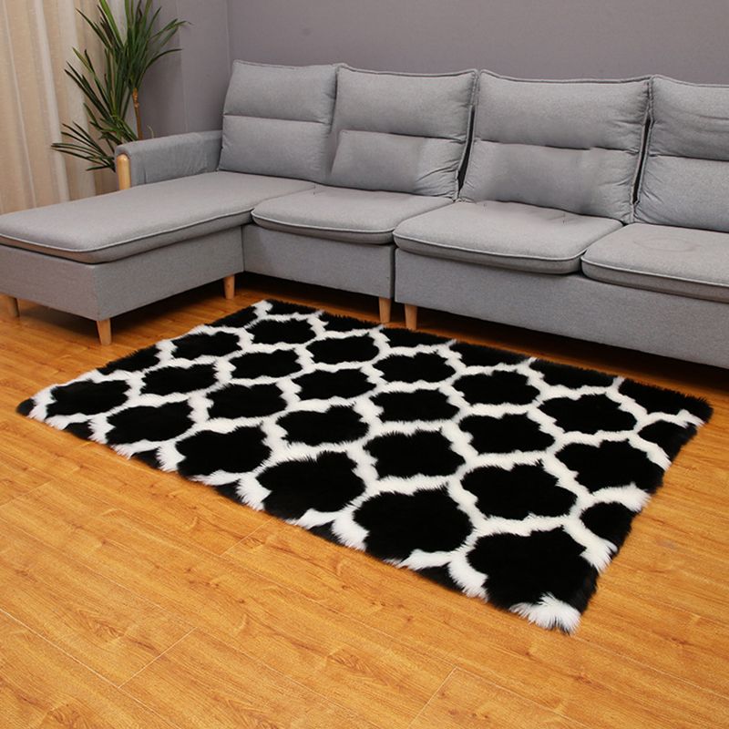 Tappeto da soggiorno scandinavo Multi-color area stampato area tappeto soffice tappeto interno resistente alle macchie