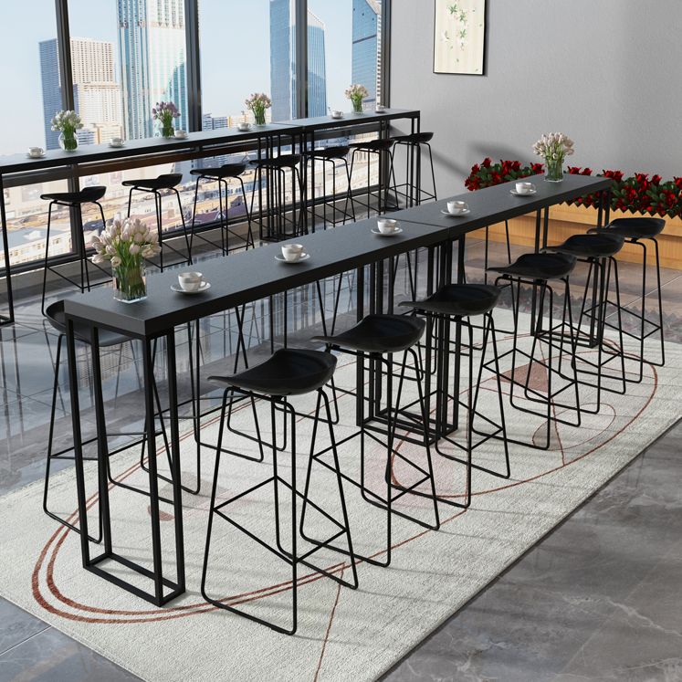 Industrial Bar Stool and Table Set Black 1/2/5 Pieces Pub Dining Set