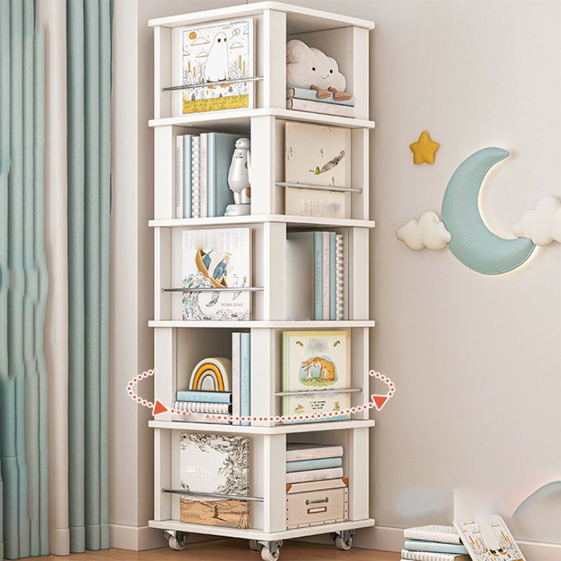 Engineered Wood Standard Bookcase Closed Back Scandinavian Bookshelf