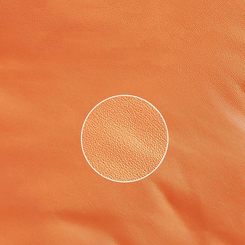 Leisure Glider Chair Pure Color Water Resistant Faux Leather Chair with Ottoman