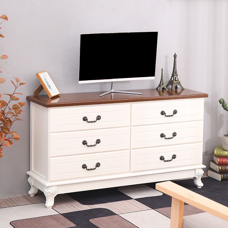 Contemporary Bedroom Storage Chest Solid Wood Soft-Close Drawers Dresser