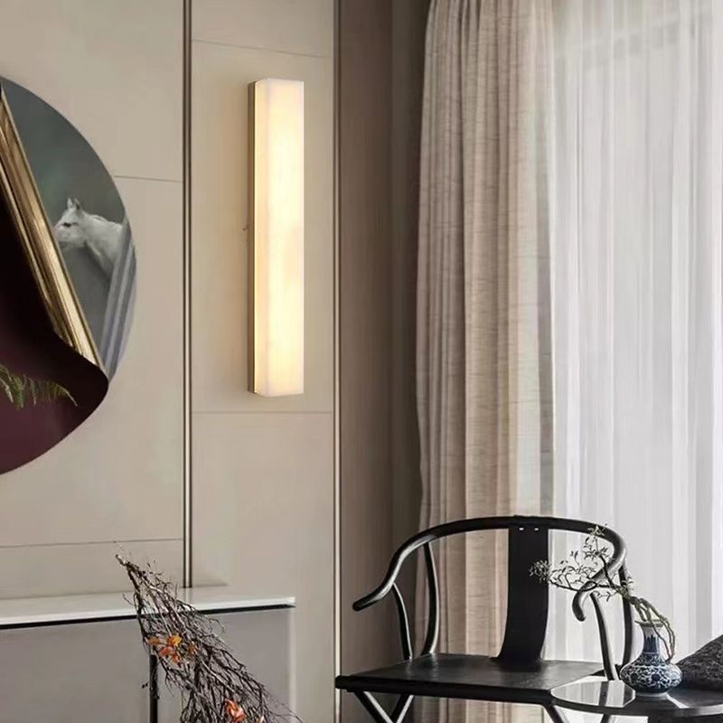 Contemporary Geometric Shape Wall Lamp Metal Wall Lighting for Living Room