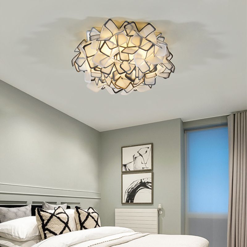 Lámparas de montaje empotrado Blossom, luces de techo contemporáneas de plástico, montaje empotrado