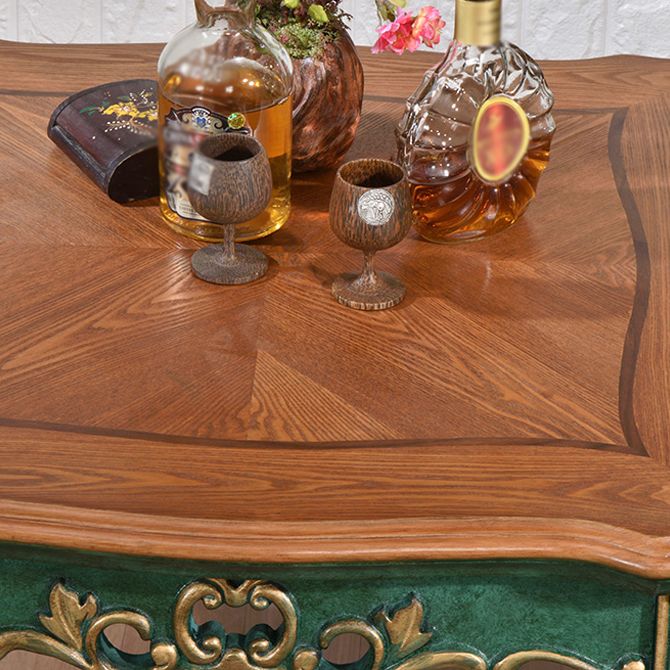 Solid Wood 4-foot Dining Table Midcentury Style Furniture for Indoor