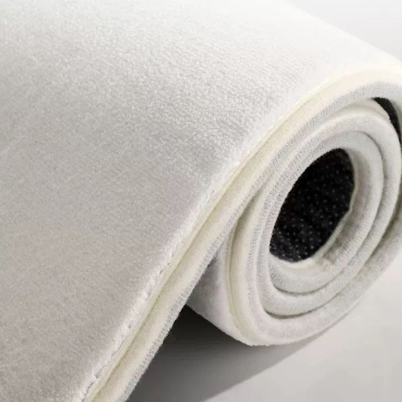 Beige Modern Rug Polyester Striped Rug Non-Slip Backing Rug for Drawing Room