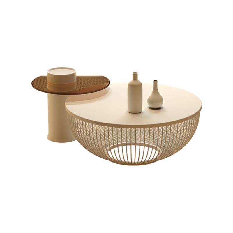 Simplicity Coffee Table White Coffee Cocktail Table with Storage