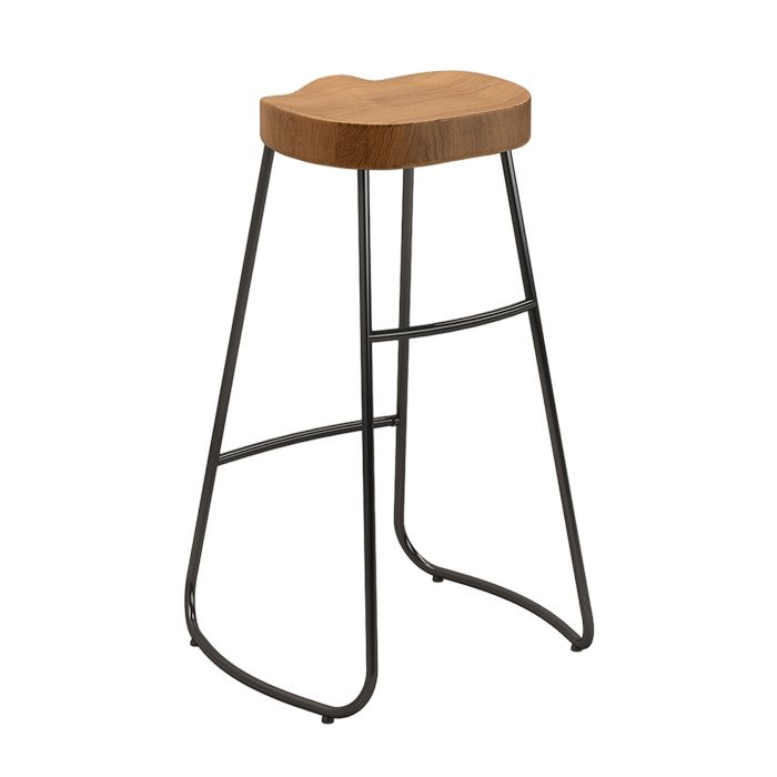 1/4 Pieces Industrial Iron Bar Table Set Rectangle Pine Wood Bistro Set with Footrest