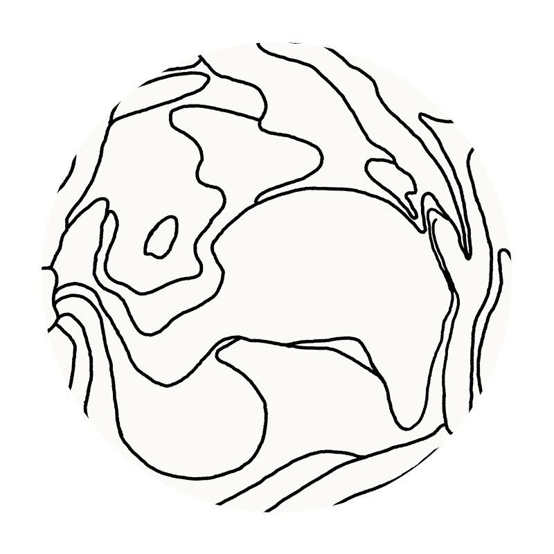 Simplicity Line Design Rug Leisure Round Area Rug Polyester Anti-Slip Carpet for Home Decor