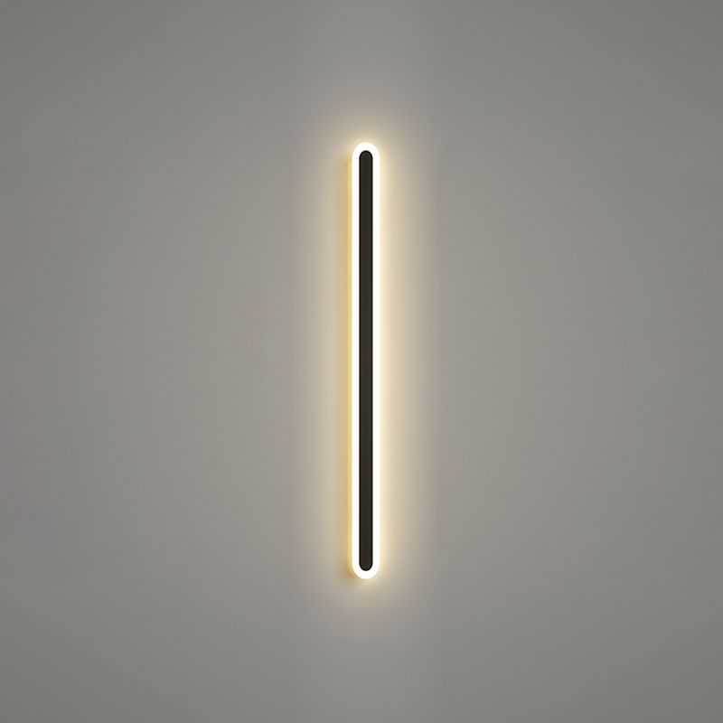 Lineare Form Metall Wandleuchten moderner Stil 1-Licht-Wandhalterung Beleuchtung