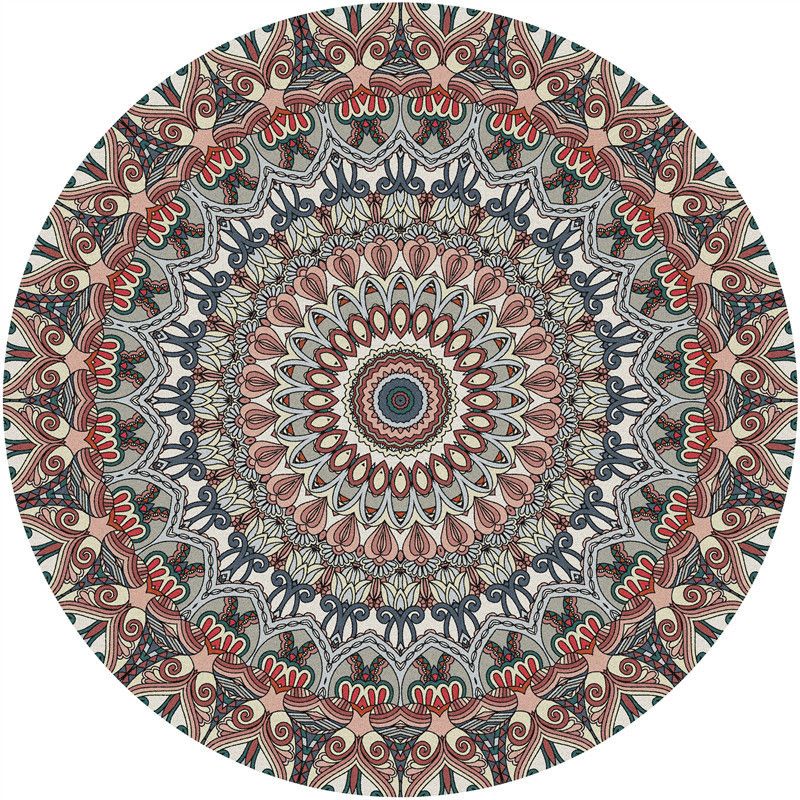 Tapis traditionnel Glam de couleur foncée