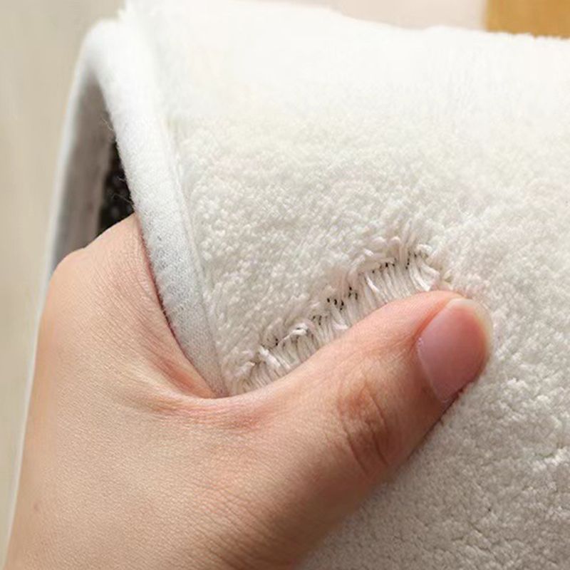 Rectangle Shape Rug Living Room Lattice Carpet Polyester Washable Area Rug