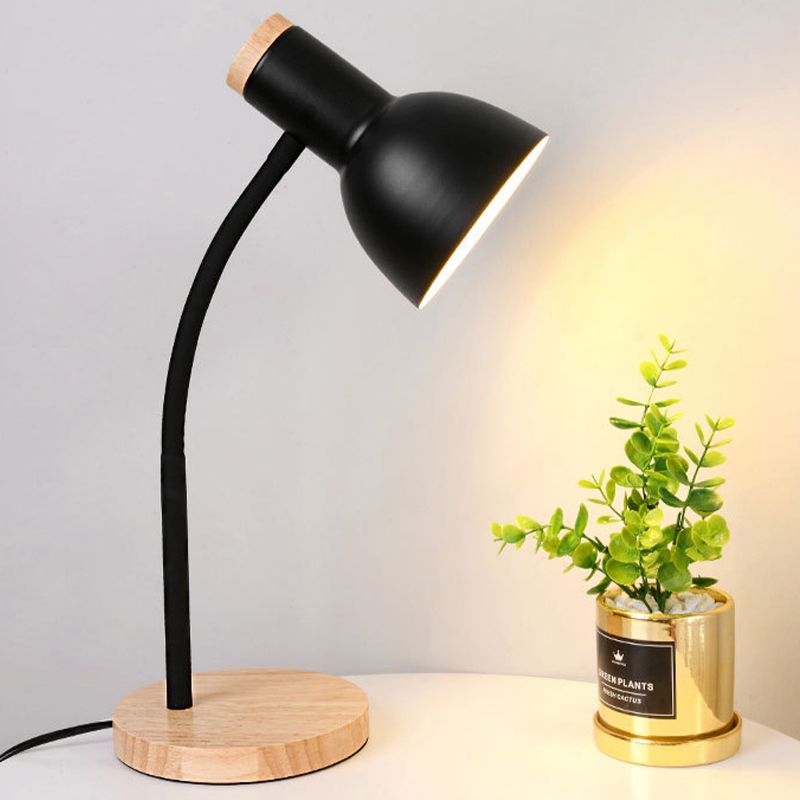 Bell Shape Table Lamp Modern Style Metal Single Light Table Light