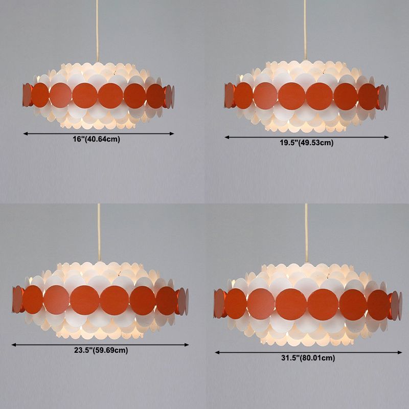 Almacenamiento de la lámpara de lámpara de estilo moderno accesorio de iluminación colgante para sala de estar