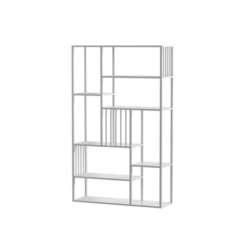 Antique Finish Shelf Bookcase Metal Etagere Bookshelf with Shelves