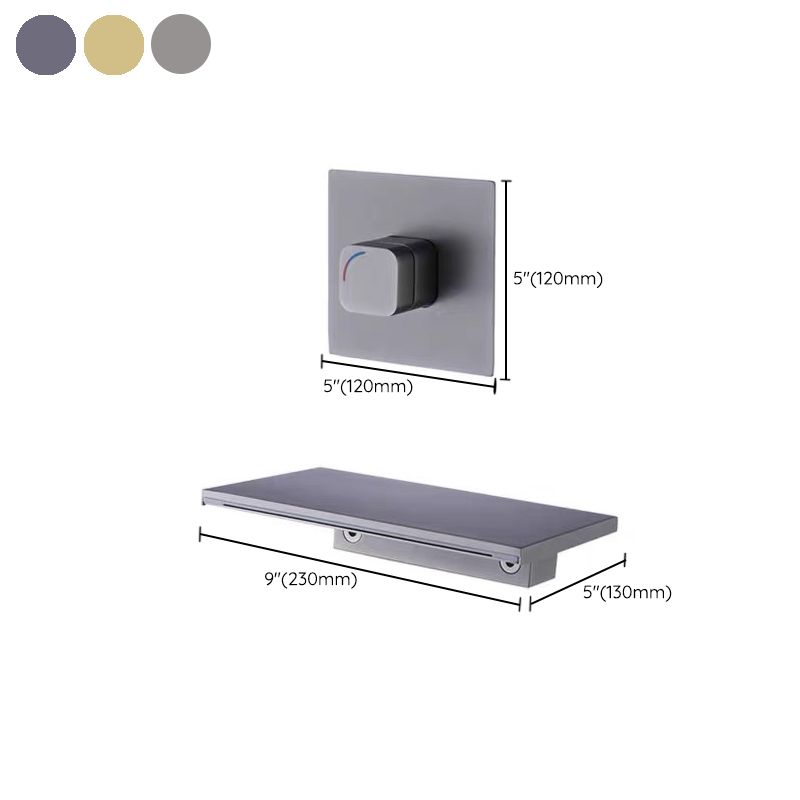 Modern Tub Faucet One Handle Copper Wall Mounted Bathtub Faucet