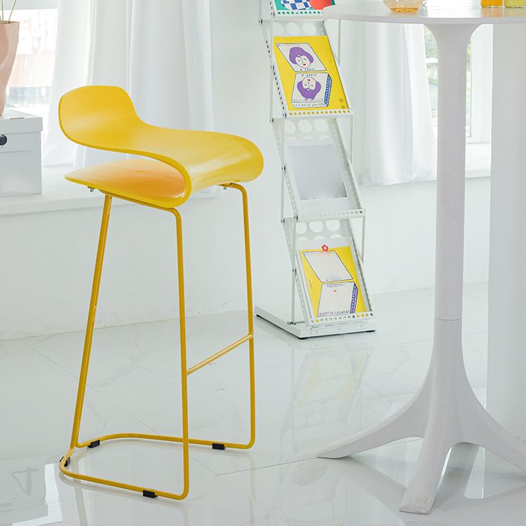 Contemporary Style Metal Bar-stool Plastic Counter Bar Stool for Kitchen