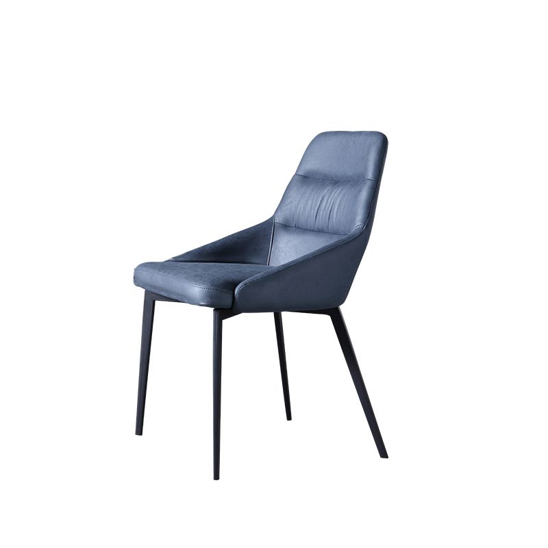 Minimalist Design Arm Solid Back Side Chairs Upholstered Side Chair