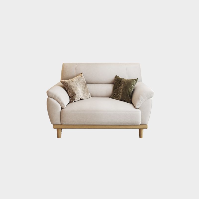 Stationary Stain Resistant Living Room Pillow Top Arm Standard Sofa