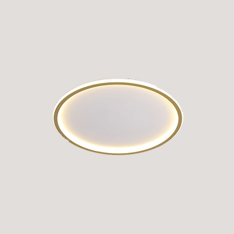 Aluminum Circular Ceiling Mount Light Fixture Simple LED Ceiling Fixture