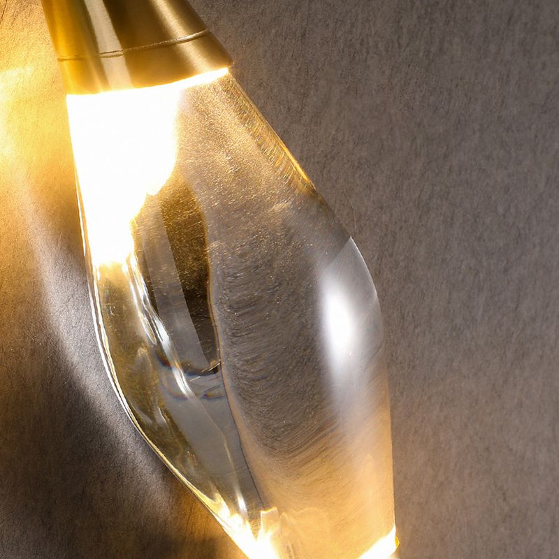 Moderne luxe stijl gewapende sconce verlichtingsarmaturen kristallen wandwanden in gouden afwerking
